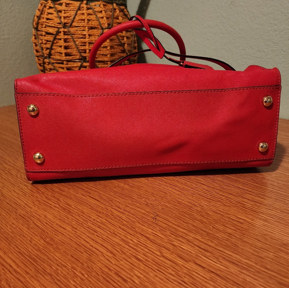 Michael Kors Hamilton Large Satchel Tote Saffiano Shoulder Bag - Picture 7 of 16